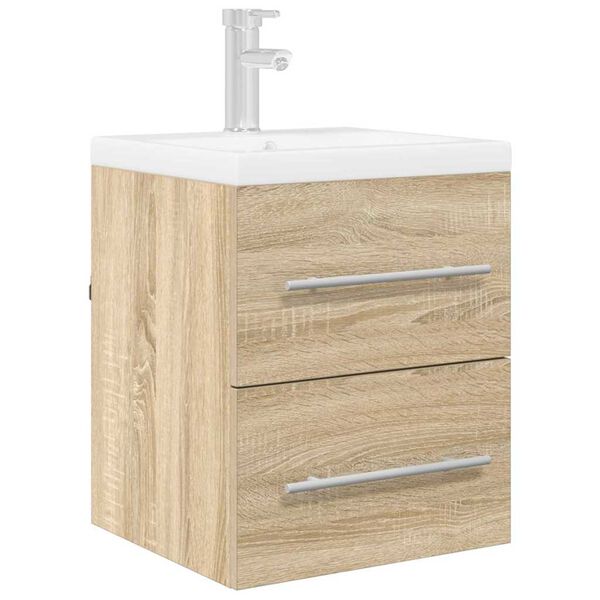 vidaXL Sink cabinet Sonoma Oak 38.5 x 41 x 48 cm Engineered Wood