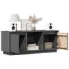 vidaXL TV Cabinet Grey 110.5x35x44 cm Solid Wood Pine