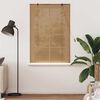 vidaXL Roller Blind with Curtains Manual Brown 100 x 160 cm Bamboo