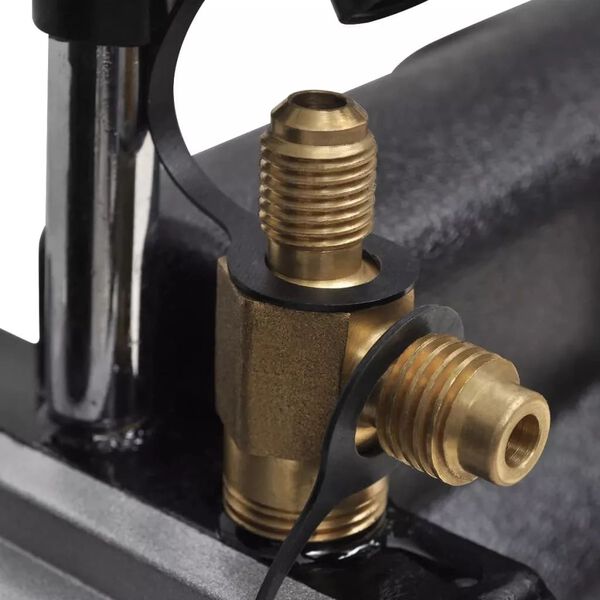 vidaXL Vacuum Pump 50 L/min with 2-way Manifold Gauge Set in Tool Kit