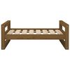 vidaXL Dog Bed Honey Brown 75.5x55.5x28 cm Solid Pine Wood