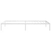 vidaXL Metal Bed Frame without Mattress White 90x200cm