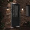 vidaXL Outdoor Wall Light Black Die-cast Aluminium