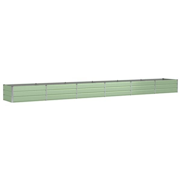 vidaXL Planter Green 600 x 80 x 45 cm Steel