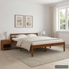 vidaXL Bed Frame without Mattress Honey Brown Solid Pine Wood 120x200cm