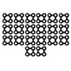 vidaXL Mat Connectors 20 pcs Rubber Black