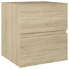 vidaXL Bathroom Furniture Set Sonoma Oak Engineered Wood