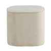 Venture Home Pouffe Piff 44x44x41 cm Velvet White