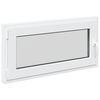 vidaXL Basement Window RISOR 100 x 50 cm PVC and Glass White