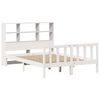 vidaXL Bookcase Bed without Mattress White 140x190 cm Solid Wood Pine