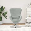 vidaXL Egg Chair Light Grey 63 x 73 x 90 cm Velvet