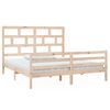 vidaXL Bed Frame without Mattress Solid Wood Super King Size