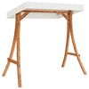 vidaXL Swing Bed with Canopy Solid Wood Spruce with Teak Finish
