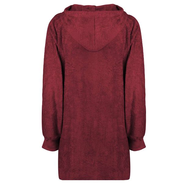 vidaXL Blanket Hoodie KINN Red L Cotton
