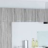 vidaXL Hanging Cabinet 2 pcs Grey Sonoma and White 40 x 31 x 40 cm