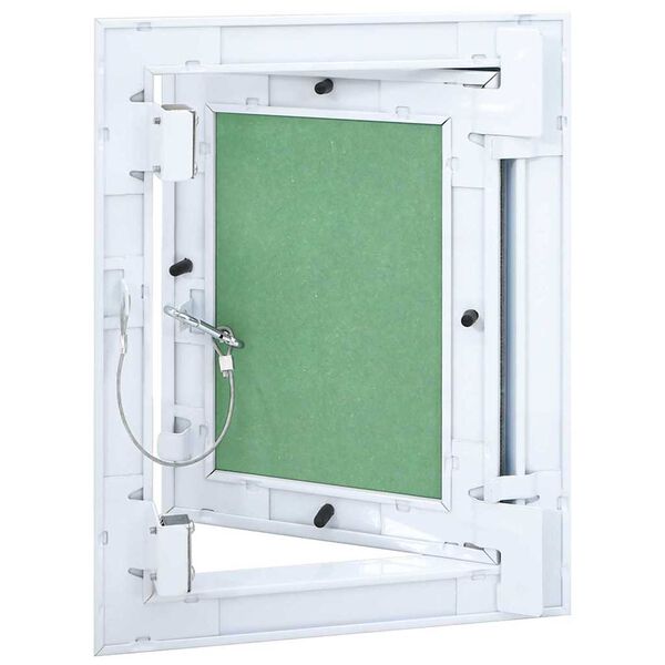 vidaXL Access Panel White 20 x 25 cm Aluminium and Plasterboard