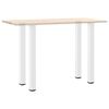 vidaXL Bar Table Legs 4 pcs White 90-92 cm Steel