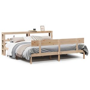 vidaXL Bed Frame without Mattress 180x200 cm Super King Solid Wood Pine