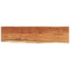 vidaXL Table Top 160x40x3.8 cm Rectangular Solid Wood Acacia Live Edge