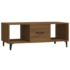 vidaXL Coffee Table Brown Oak 102x50x40 cm Engineered Wood