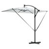 vidaXL Umbrella Sand 294 x 200 x 270 cm Polyester and Aluminium