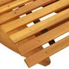 vidaXL Lounger 2-person 2 pcs Brown 154 x 60 x 74 cm Solid Acacia Wood