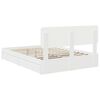 vidaXL Storage Bed with Headboard White 160 x 200 cm Engineered Wood