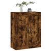 vidaXL Wall Mounted Cabinet Smoked Oak 69.5x34x90 cm Engineered Wood