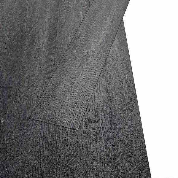 vidaXL Flooring Planks 18 pcs Black and White 2.51 m&sup2; PVC