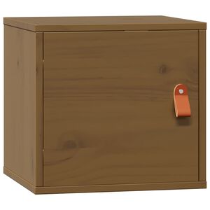 vidaXL Wall Cabinet Honey Brown 31.5x30x30 cm Solid Wood Pine