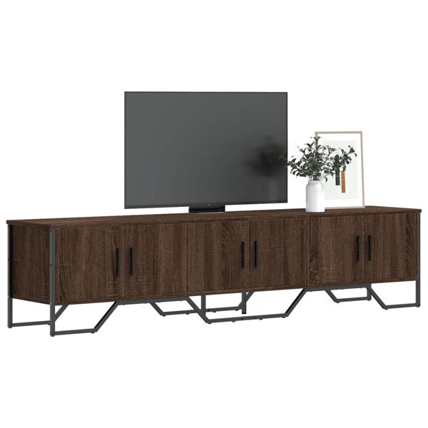 vidaXL TV Cabinet Brown Oak 180x34x41 cm Engineered Wood