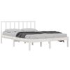 vidaXL Bed Frame without Mattress White Solid Wood Pine 160x200 cm