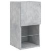 vidaXL TV Cabinets with LED Lights 2 pcs Concrete Grey 30.5x30x60 cm