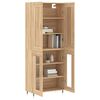 vidaXL Highboard Sonoma Oak 69.5x34x180 cm Engineered Wood
