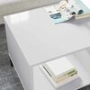 vidaXL Coffee Table High Gloss White 90 x 49 x 46 cm Engineered Wood