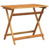 vidaXL Garden Table Folding Brown 90 x 55 x 75 cm Solid Acacia Wood
