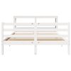 vidaXL Bed Frame without Mattress White 160x200 cm Solid Wood Pine
