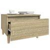 vidaXL Side Table Sonoma Oak 50x46x35 cm Engineered Wood