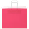 vidaXL Paper Bags 250 pcs with Handles Pink 32x22x24 cm