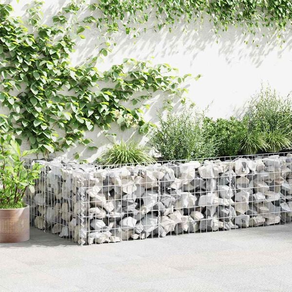 vidaXL Gabion Basket Galvanised Steel 300x30x50 cm