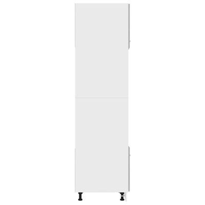 vidaXL Microwave Cabinet Concrete Grey 60x57x207 cm Engineered Wood