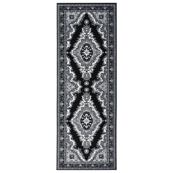 vidaXL Runner Rug BCF Black 60x150 cm