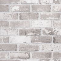 vidaXL Wallpaper 3D Brick Pattern Grey