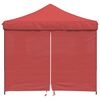 vidaXL Party Tent Folding Burgundy 292 x 292 x 315 cm Oxford Fabric