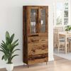 vidaXL Highboard Old Wood 69.5 x 34 x 90 cm Engineered Wood
