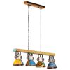 vidaXL Industrial Ceiling Lamp 25 W Multicolour 111cm E27