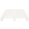 vidaXL Pallet Bed without Mattress White Small Single Solid Wood