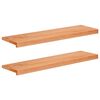 vidaXL Stair Treads 2 pcs 90 x 25 x 2 cm Varnish Solid Beech Wood