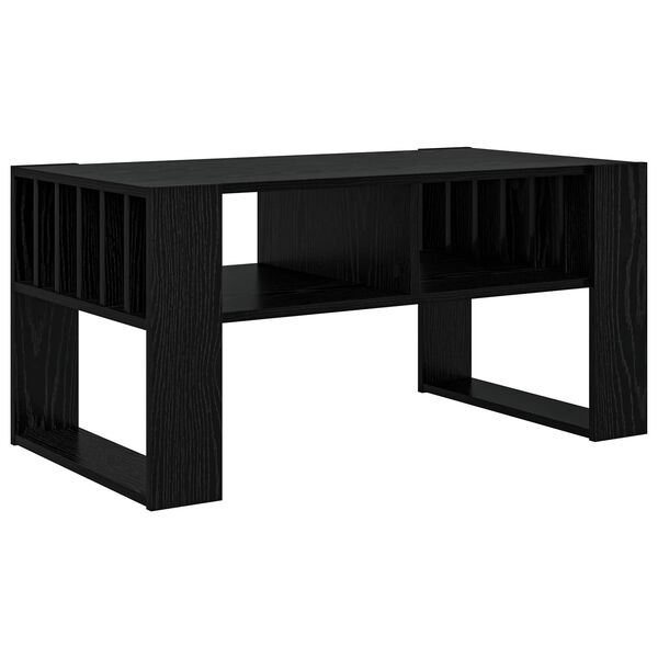 vidaXL Coffee Table Black Oak 92 x 49.5 x 45 cm Engineered Wood