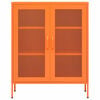 vidaXL Storage Cabinet Orange 80x35x101.5 cm Steel